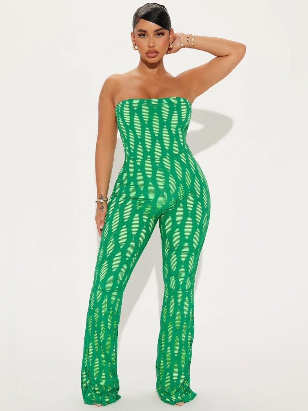 FASHION NOVA Catch A Wave Jumpsuit Romper